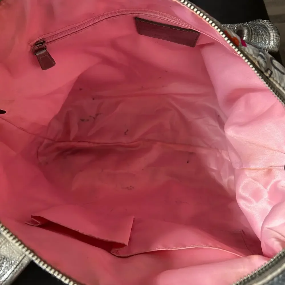 Coach Poppy Graffiti Heart Glam Tote shoulder bag- Style #14635 - Picture 7 of 7